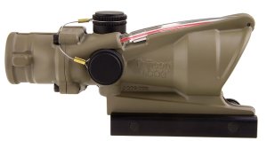 Trijicon ACOG 100310 4x32mm Illuminated Red Chevron Flat Dark Earth