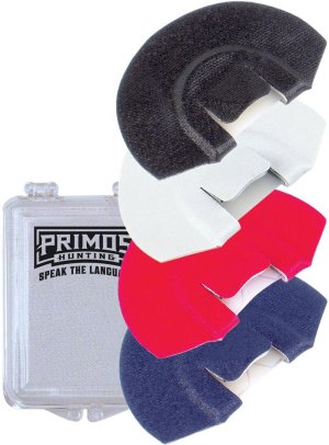 Primos Elk Select Mouth Calls 4 pk. Sentry, Ivory, Imperial, Hyper Plate Double. 16-30 deg for cow, calf, satellite, hyper, Estrus cow, and herd bull bugles.