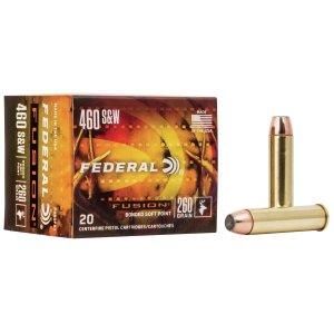 Federal F460FS1 Fusion Handgun 460 S&W Mag 260 gr Soft Point Ammo 20/10