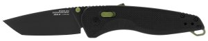 SOG SOG11410941 Aegis AT 3.13" Folding Knife, Black TiNi Cryo D2 Blade
