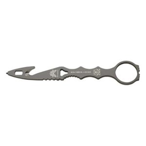 Benchmade 179GRY SOCP Fixed Blade Rescue Tool: Gray, Glass Breaker, O2 Wrench, USA Made