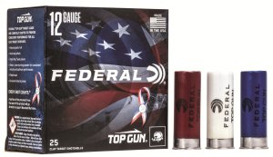 Federal Top Gun Target Shotshells 12 Gauge 2 3/4" 2 3/4 Dram EQ 1 1/8 oz #8 Shot 1145 FPS
