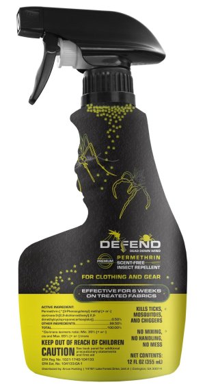 DEFEND 70015 Permethrin Clothing Spray 12oz EPA-Registered