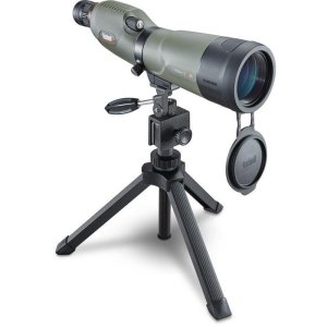 Bushnell 886520 Trophy Xtreme 20-60x 65mm Green Rubber Armor Angled Body BaK-4 Porro Prism Spotting Scope