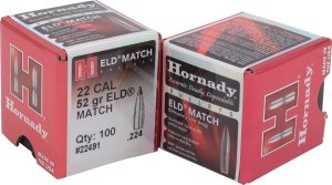 Horn Hunter ELD Match 22 Cal .224 52 gr 22491