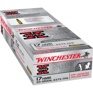 Winchester Ammo X17HMR1 Super X 17 HMR 20 gr 2375 fps Hornady XTP Hollow Point 50 Bx/20 Cs