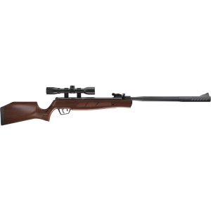 Crosman CMT2SXW Mag-Fire Trailhawk .22 Cal Air Rifle, 4x32 Scope, Wood Stock