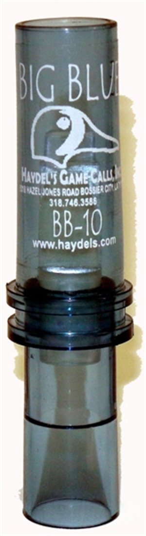 Haydel's BB10 Duck Call Double Mylar Reed Clear Acrylic Maximum Volume