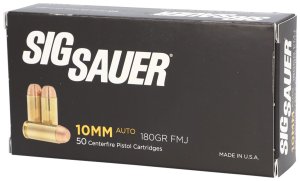 Sig Sauer E10MB150 Elite Ball 10mm Auto 180gr FMJ 624rd 1250fps