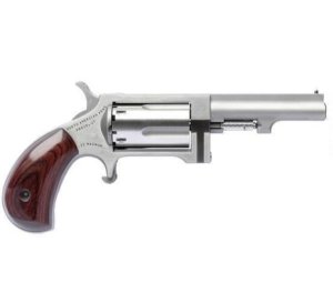 NAA SWC250 Sidewinder 22LR/22MAG 2.5" Barrel 5rd Stainless Steel Rosewood Grip