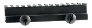 Weaver 48321 Flat Top Single Picatinny Rail Mount Black Aluminum