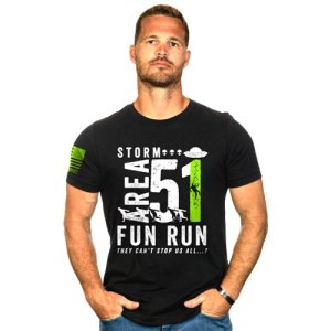 NINE LINE APPAREL Storm Area 51 Fun Run T-Shirt Black S