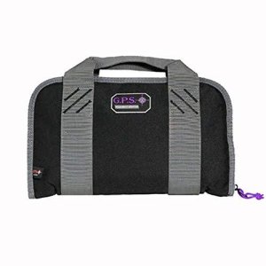 G-Outdoors Double Compact Pistol Case Purple Foam Lined