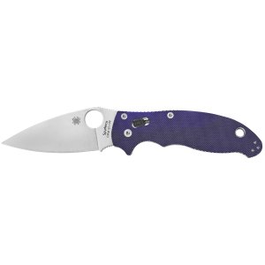 SPYDERCO Manix 2 CPM S110V 3.37in G-10 Dark Blue Knife (C101GPDBL2)