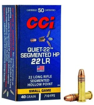CCI Quiet-22 Semi-Auto 22 LR 40gr Hollow Point 50 Rounds