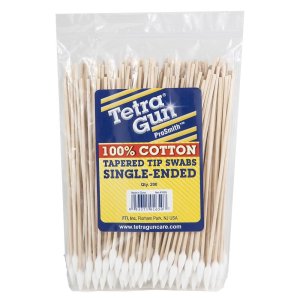 Tetra Gun 1650I ProSmit Tapered-Tip Swabs, 6in Length, 200 Count, 100% Cotton, Ideal for Pistol Rails