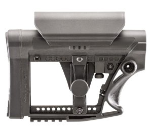 Luth-AR MBA-4-CHP AR-15 Carbine Buttstock with Cheek Riser Black