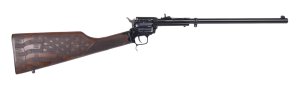 Heritage BR226B16HSWB06 Rough Rider Rancher 22 LR 16" Blued Walnut Stock