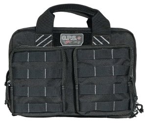 G Outdoors GPS-T1311PCB Tactical Quad +2 Pistol Range Bag Black