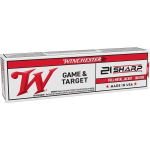 Winchester USA21 Ammo 42gr FMJ 100/Box 1330fps 165ft-lbs