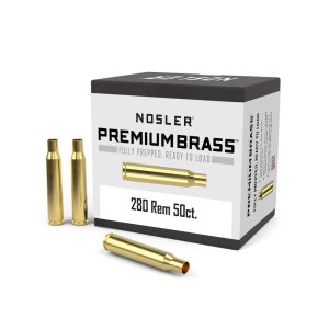 Nosler 10160 Unprimed Brass Rifle Cartridge Cases .280 Rem 50ct
