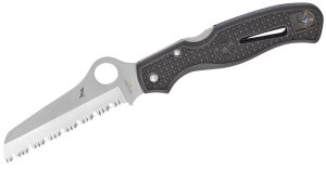 Spyderco Atlantic Salt C89SBK 3.69 In Serrated H1 Steel FRN Handle