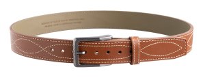 Magpul MAG127623046 Tejas EL Pistolero Gun Belt 46" Light Brown Bull Hide