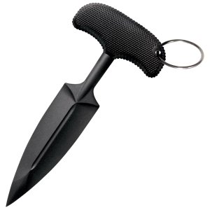 Cold Steel FGX Push Blade I CS92FPA 3.50 In Fixed Plain Black Griv-Ex