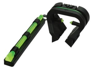 HiViz TT1001 Tri-Viz Turkey/Deer Sight Set Black Green Fiber Optic