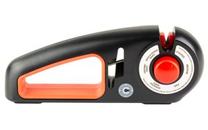 Caliber Gourmet CBGKS1 Adjustable Knife Sharpener Black/Red Carbide/Ceramic