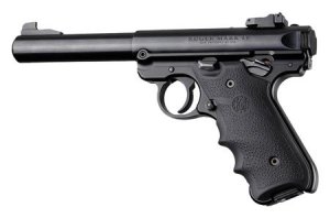 Hogue 79000 Rubber Grip Black with Finger Grooves for Ruger Mark IV