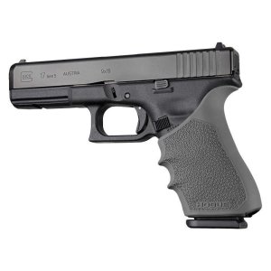 Hogue HandAll Grip Sleeve Slate Grey Rubber Cobblestone Texture Glock