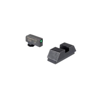 AmeriGlo Optic Sets Glock 43X/48 MOS Green Tritium Front Sight, Black Rear - Model GL-880