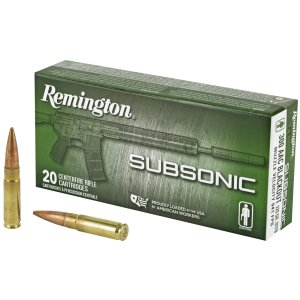 Remington 28430 .300 Blackout 220gr Subsonic Ammo 20 Rounds