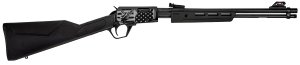 Rossi Gallery 22 LR Rifle 18" Black 15+1 Pump Action - Eagle US Flag Engraving