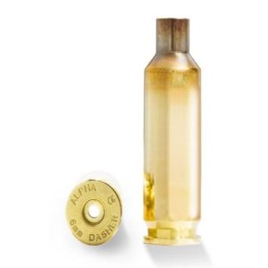 Alpha Munitions Ultra Premium Unprimed Brass Cartridge Cases 6mm Dasher ...