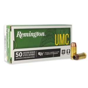 Remington Ammunition 23694 UMC Target 40 S&W 180 gr Jacketed Hollow Point (JHP) 50 Per Box/ 10 Cs