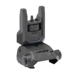 Kriss USA DAPFSBL00 Defiance Front Flip-Up Black AR-15 Low Profile Polymer