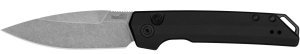 Kershaw 7038 Launch Iridium 3.45" Drop Point Plain Blade Black