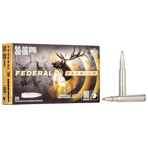 Federal Premium Trophy Bonded Tip 30-06 Springfield 180 Grain 20 Rounds