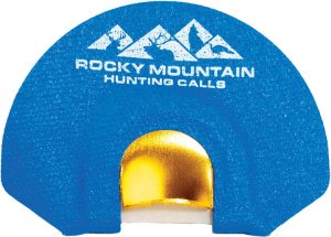 Rocky Mountain Hunting Calls Reaper GTP Diaphragm Call, Blue - Aggressive Bugle Sounds, Bull Challenge, Cow Estrus Whine