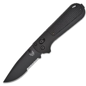 Benchmade 430SBK-02 Redoubt Axis 3.55" Serrated Drop Point Blade Knife
