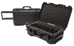 Nanuk 9356UP1 6 Up Pistol Case Black Polymer Waterproof Foam Padding