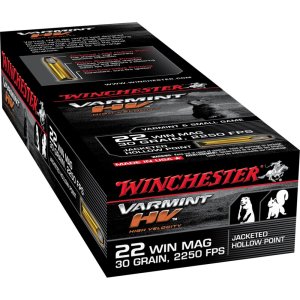 Winchester S22M2 22 WMR 30gr Jacketed Hollow Point 50 Rounds Box