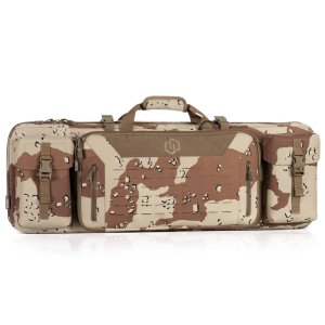 Savior Equipment Camo Urban Warfare Double Rifle Bag- 46 Chocolate Chip Camo