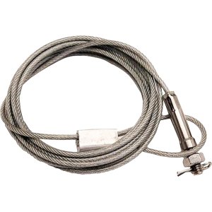 Bulldog BD-CAB Deluxe 6' Security Cable for Small Safes, Silver Finish
