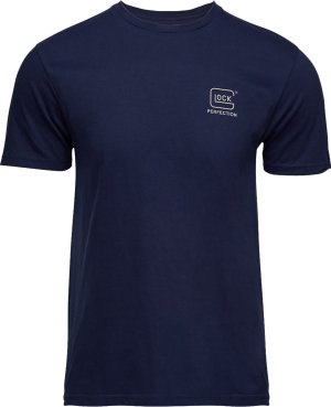 Glock Strong Tee Navy Ringspun Cotton Short Sleeve Medium