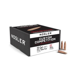 Nosler Custom Competition .22 Caliber .224 77 Grain HPBT 250 Count
