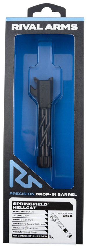 Rival Arms RA-RA20H102A Black PVD Threaded Barrel for Springfield Hellcat
