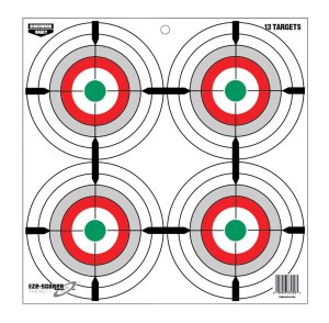 Birchwood Casey EZE-Scorer 12" Multi-Color Bullseye Paper Target 13 Pack